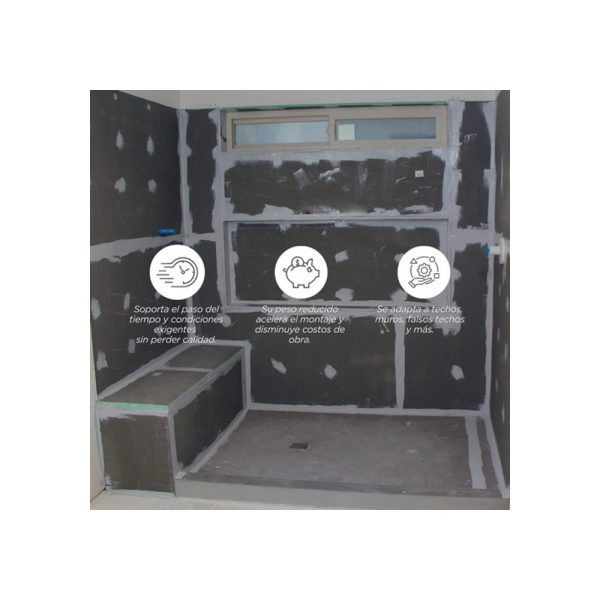 Placa Rukko Para Const. En Seco 100% Impermeable 1,22x2,44